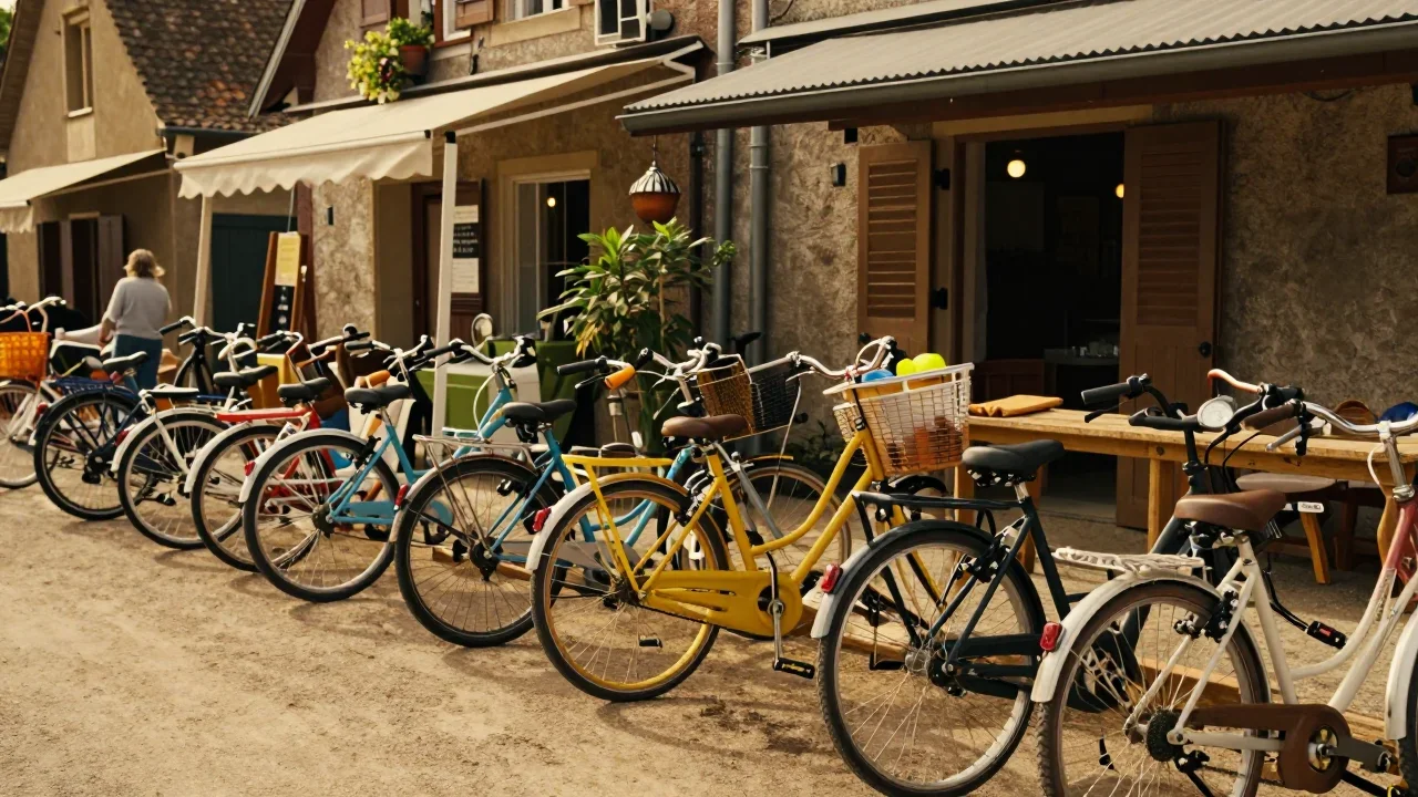 Personne testant le mécanisme de verrouillage d'une poussette légère pliable sur un sol extérieur