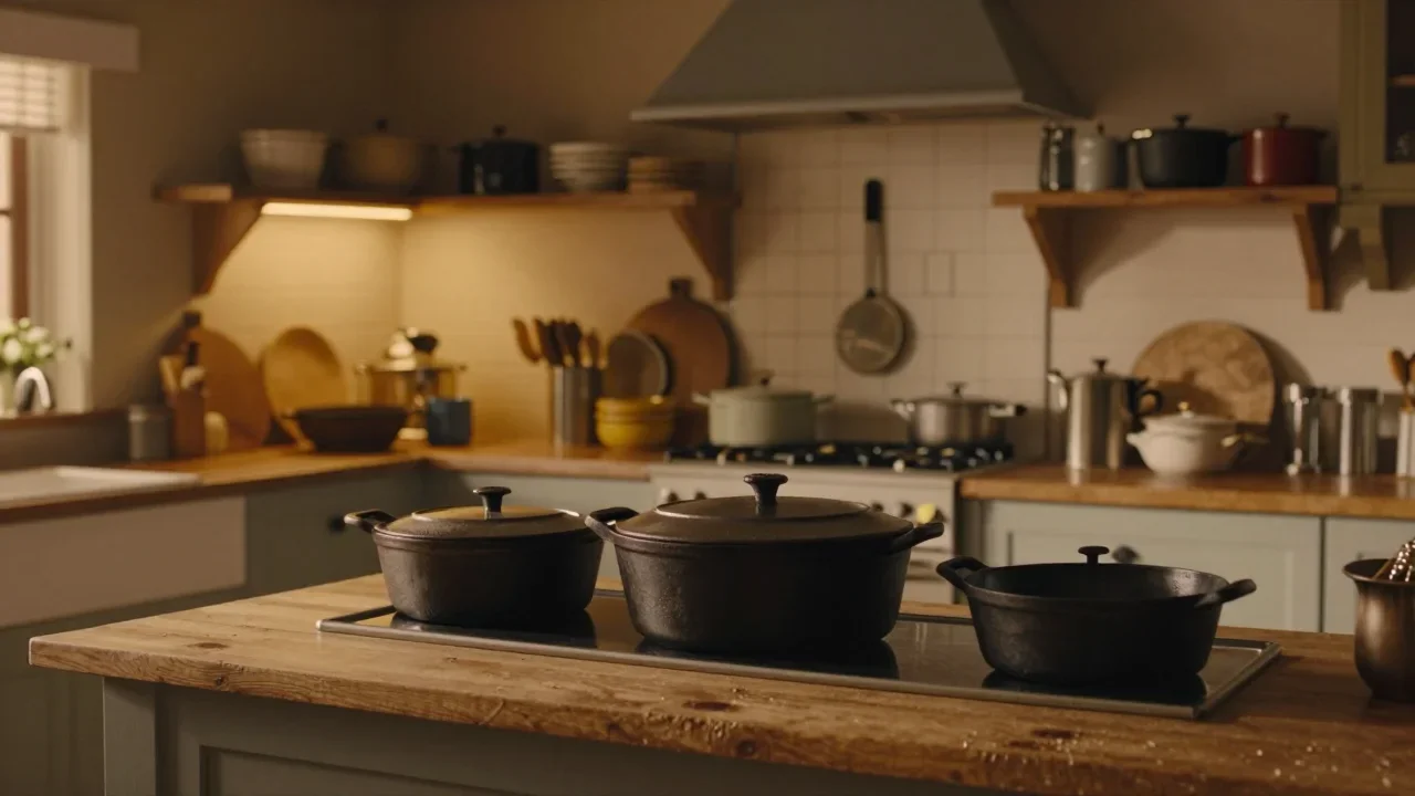 Chemises en carton recyclé imprimées posées sur une table de travail avec un décimètre et des cartes TCG alignées