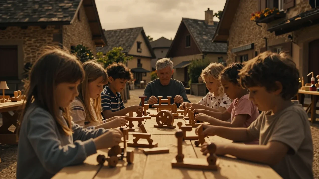 Trottinette urbaine sur support de réparation avec clés dynamométriques et graisse lithique disposées sur une table en bois clair