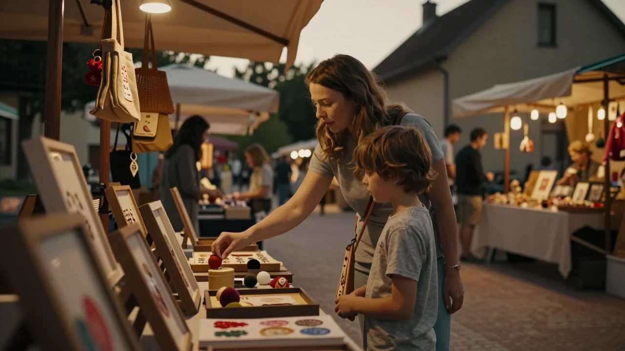 Vélo draisienne en bois posé sur un sol clair, photographié de profil avec éclairage naturel et mètre ruban à côté
