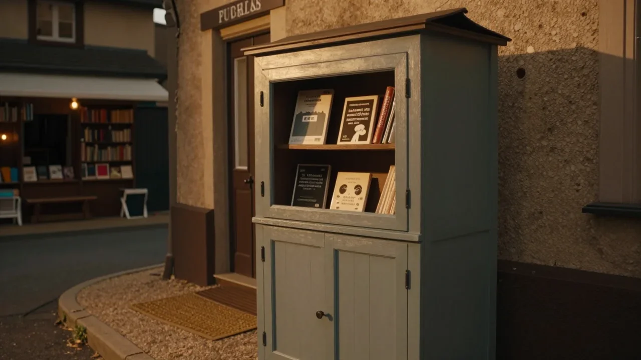 Blender professionnel d'occasion posé sur une table en bois avec un multimètre et une règle métrique à côté