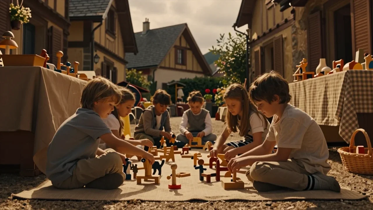 Étui en cuir d'occasion ouvert sur une table de travail, montrant les coutures et la glissière testée