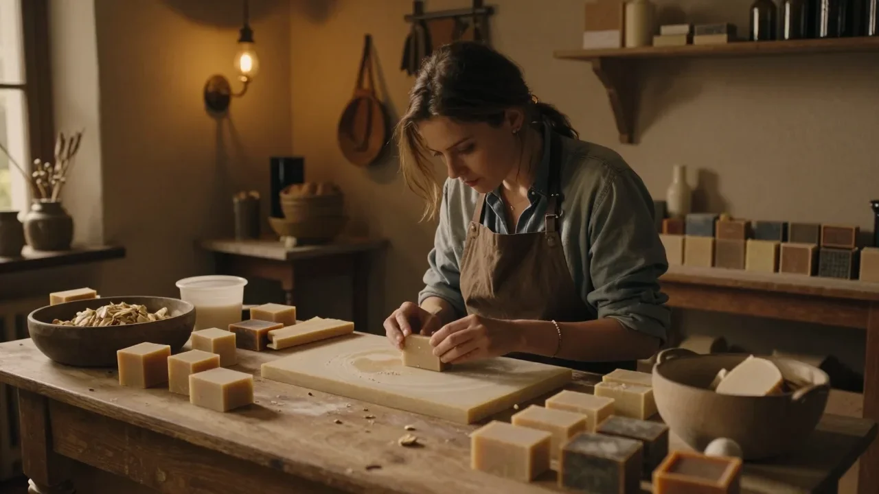 Machine à écrire mécanique Olivetti restaurée sur établi avec outils de précision et papier calque