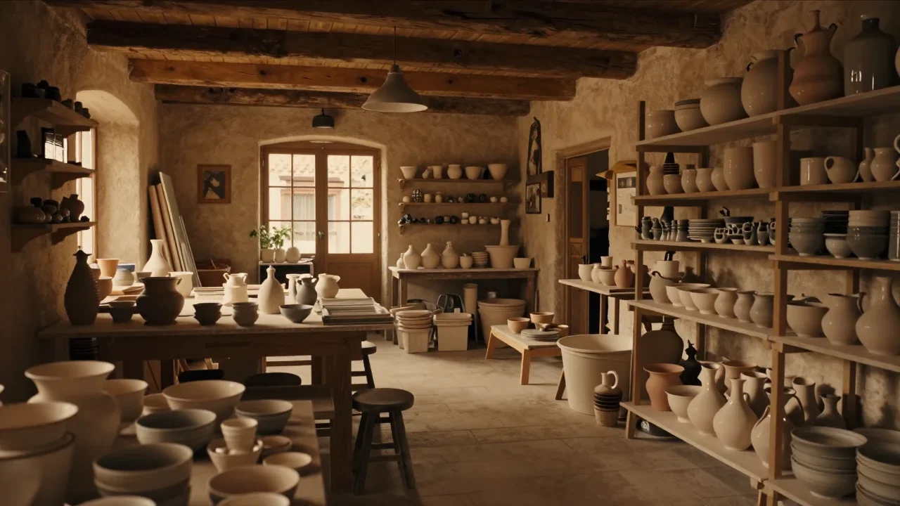 Casse-tête en bois ancien partiellement démonté sur une table avec pièces manquantes visibles et règle graduée