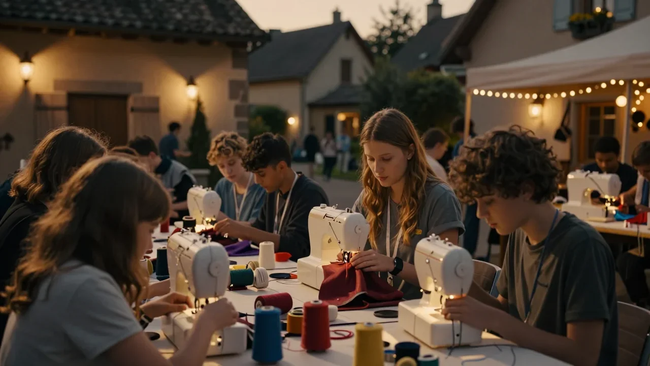 Table en chêne massif mesurée avec règle et ruban adhésif, prête pour l'emballage
