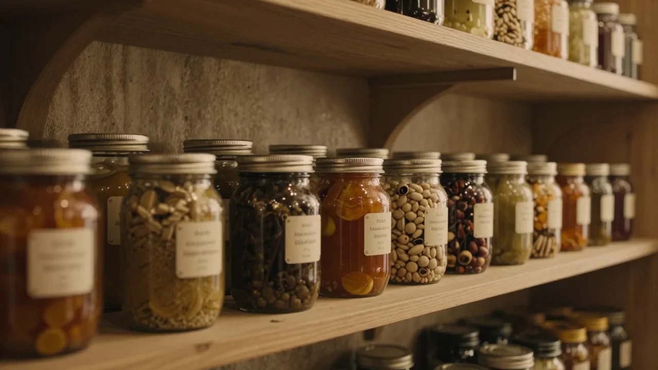 Paire de chaussures de randonnée en cuir pleine fleur avec semelle Vibram, posée sur fond neutre pour une vente en ligne