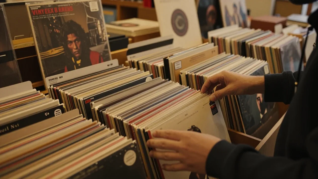 Objectif argentique Nikon AI posé sur une table de travail avec un chiffon microfibre et une lampe torche pour inspection des lamelles