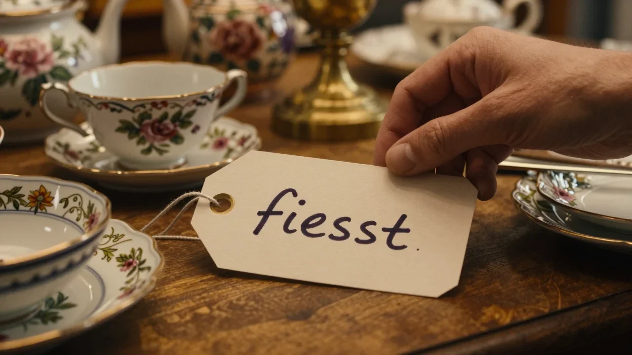 Veston en cuir vintage posé à plat avec loupe d'inspection sur les coutures d'épaule et la glissière