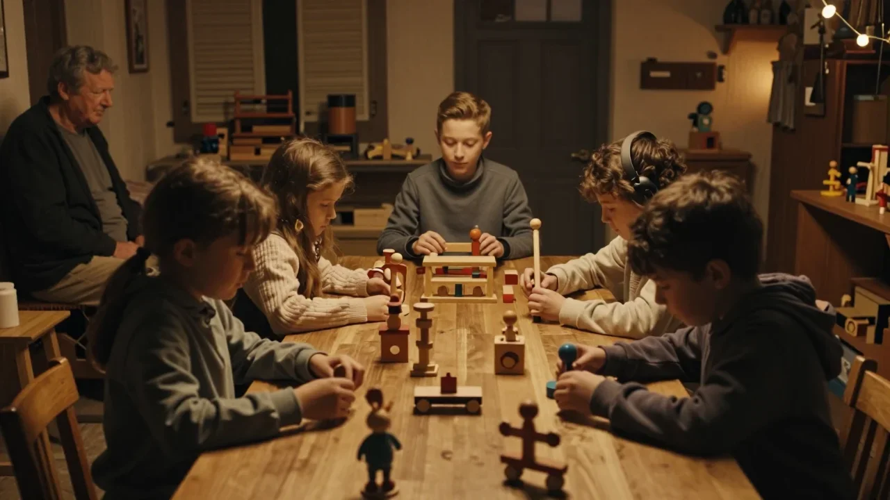 Masque de plongée posé sur une table avec tube de silicone et papier abrasif, préparation technique visible