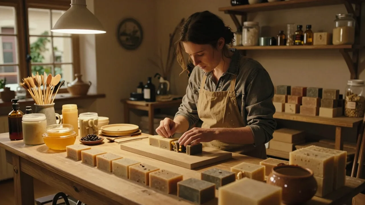 Platine vinyle d'occasion sur table avec brosse antistatique et appareil de mesure RPM