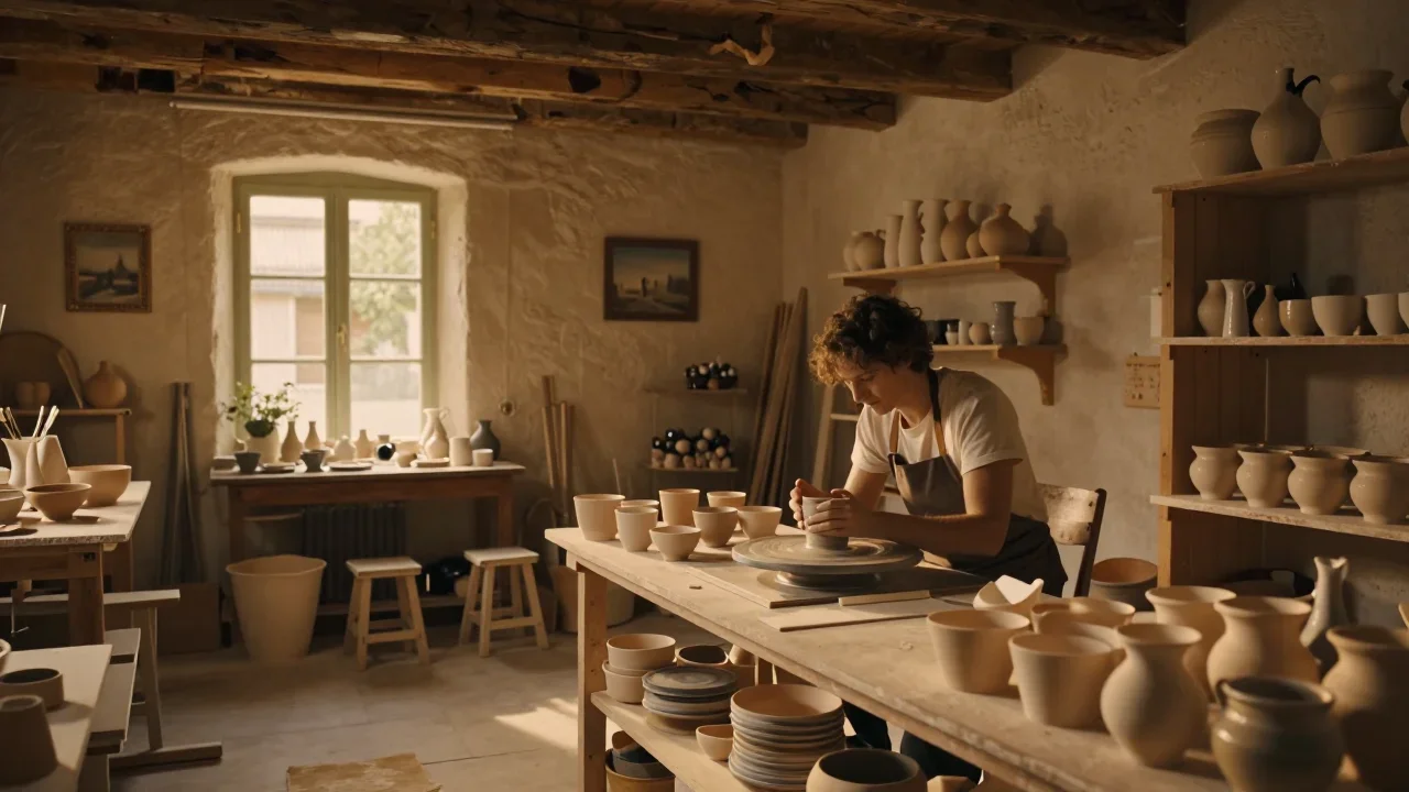 Casque audio vintage posé sur une table en bois, coussinets mesurés et patine visible sous lumière naturelle