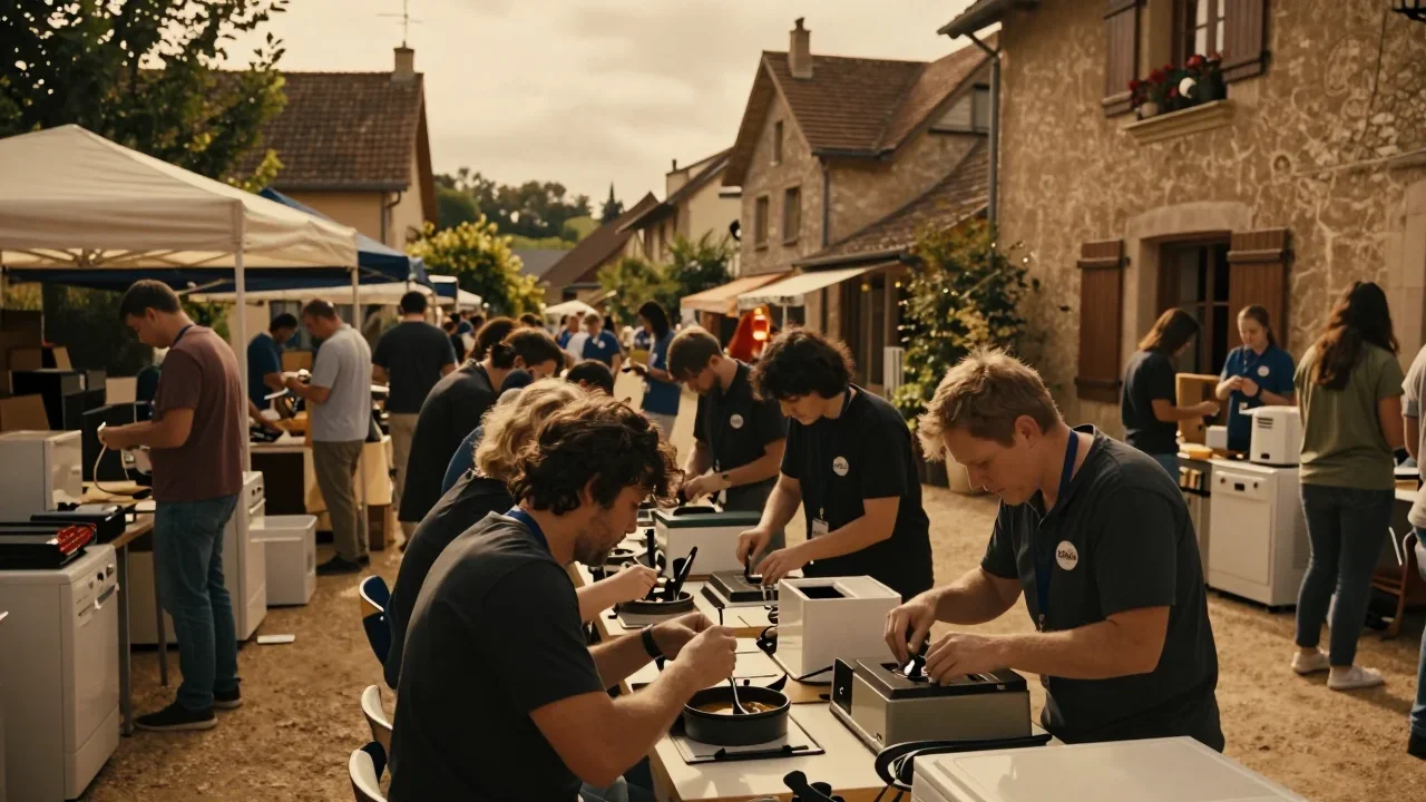 Table en marbre blanc inspectée à la lampe torche avec sangles de transport prêtes sur un plateau rigide