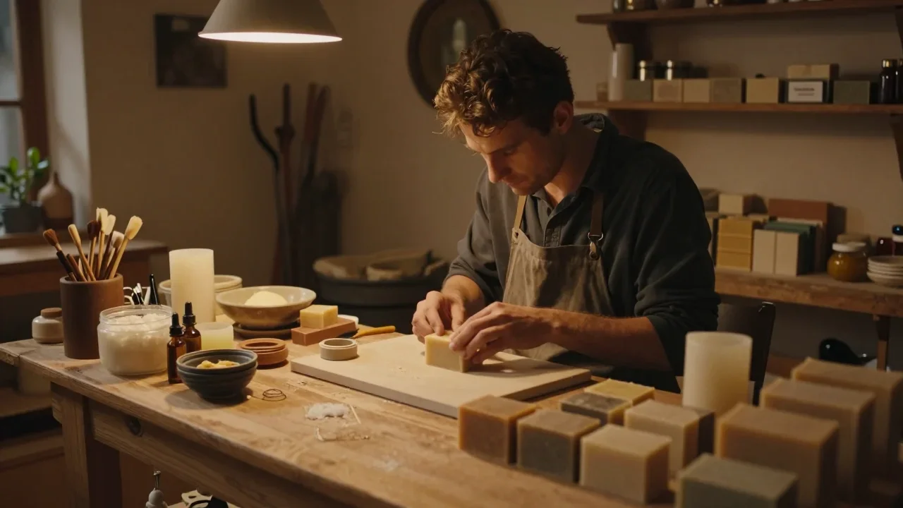 Machine à écrire mécanique posée sur table en bois avec ruban d'encre visible et chariot détaillé