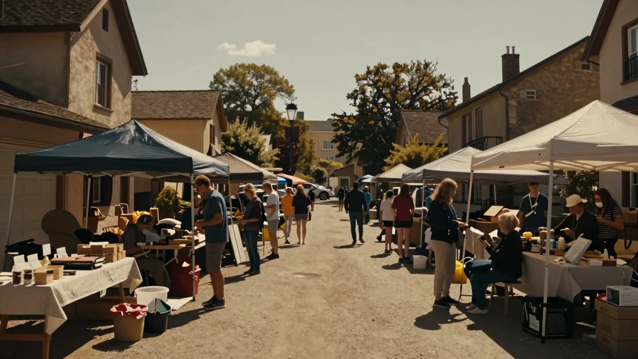 Lampe vintage inspectée avec une loupe grossissante et un multimètre sur table de travail