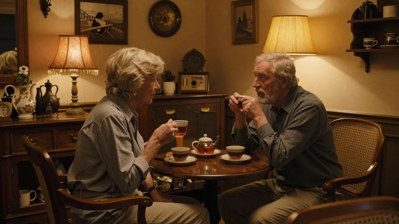 Tiroir en bois ouvert révélant des glissières métalliques propres sur un établi de travail