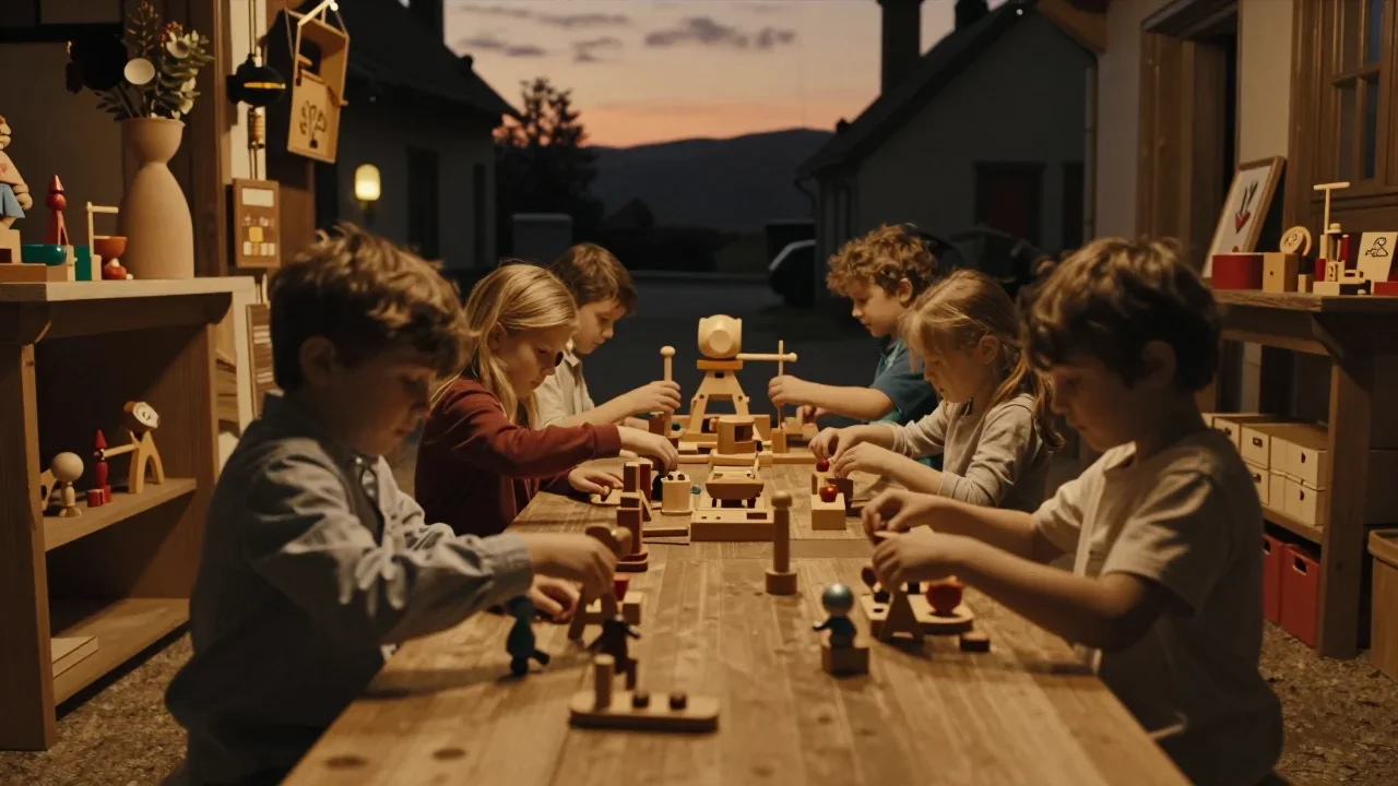 Jeux de société sur table avec pièces alignées et plateau vérifié contre la lumière