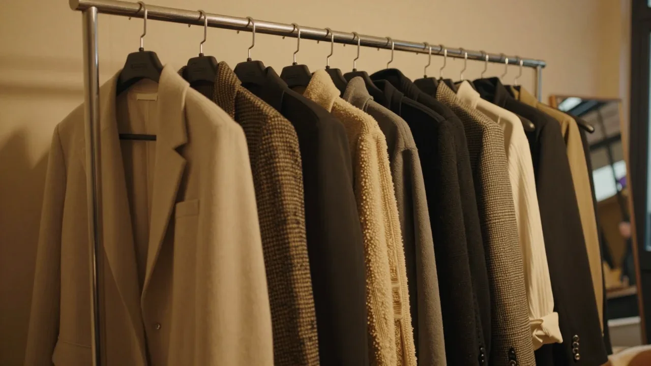 Raquette de tennis d'occasion posée sur un établi en bois avec un manomètre de cordage et une lampe torche à côté