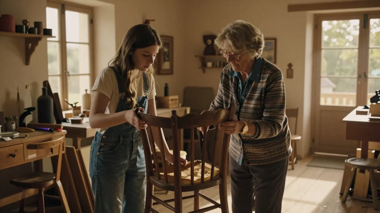 Montre automatique ouverte sur support de réparation avec outils de contrôle du balancier et test d'étanchéité