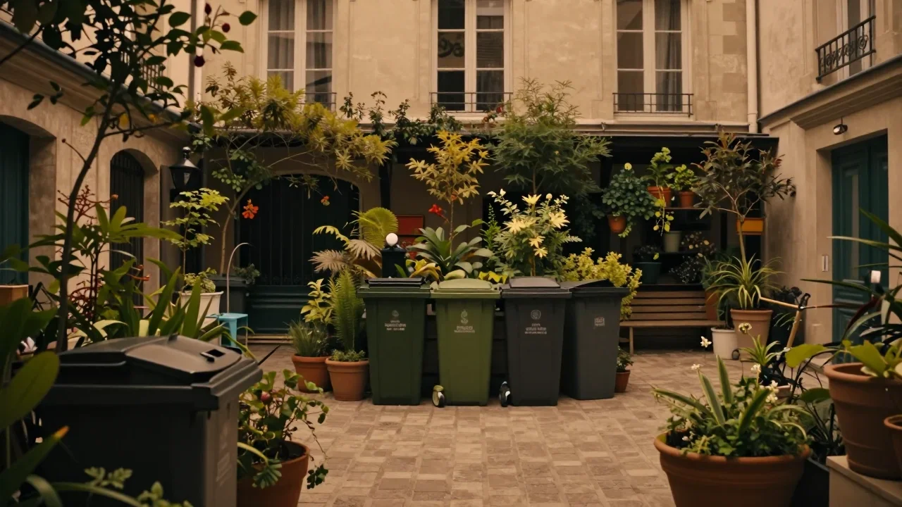 Poêle en acier posée sur un plan de travail avec une pièce de deux euros pour comparer l'épaisseur du fond