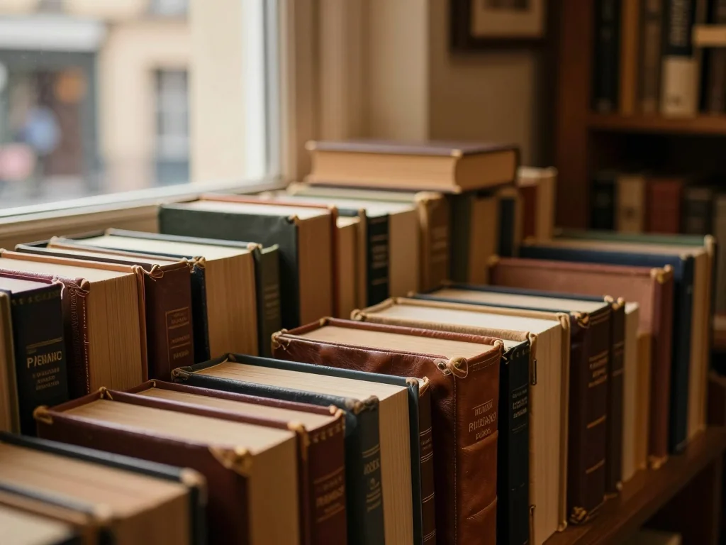 Collection d'objets anciens sur une table en bois avec loupe pour l'estimation - illustration 1