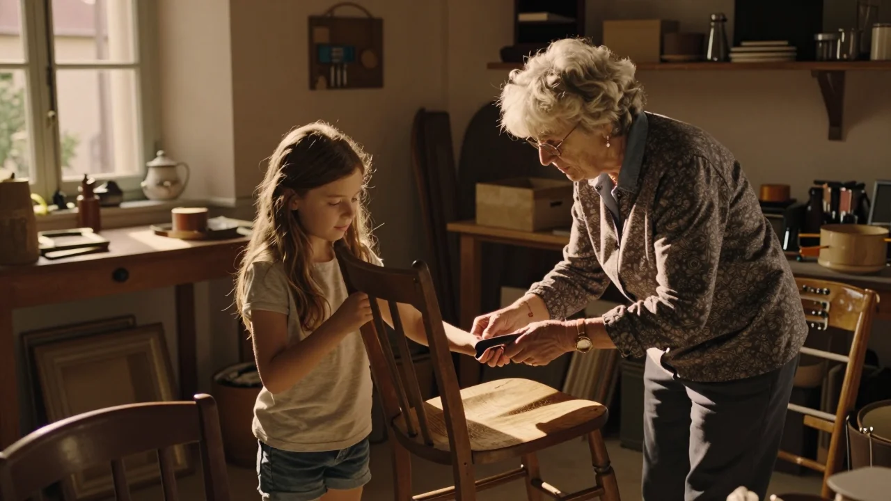 Machine à écrire vintage en cours de nettoyage sur un établi avec outils et documentation - illustration 2