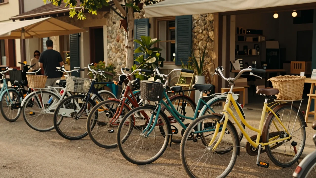 Personne testant le mécanisme de verrouillage d'une poussette légère pliable sur un sol extérieur - illustration 2