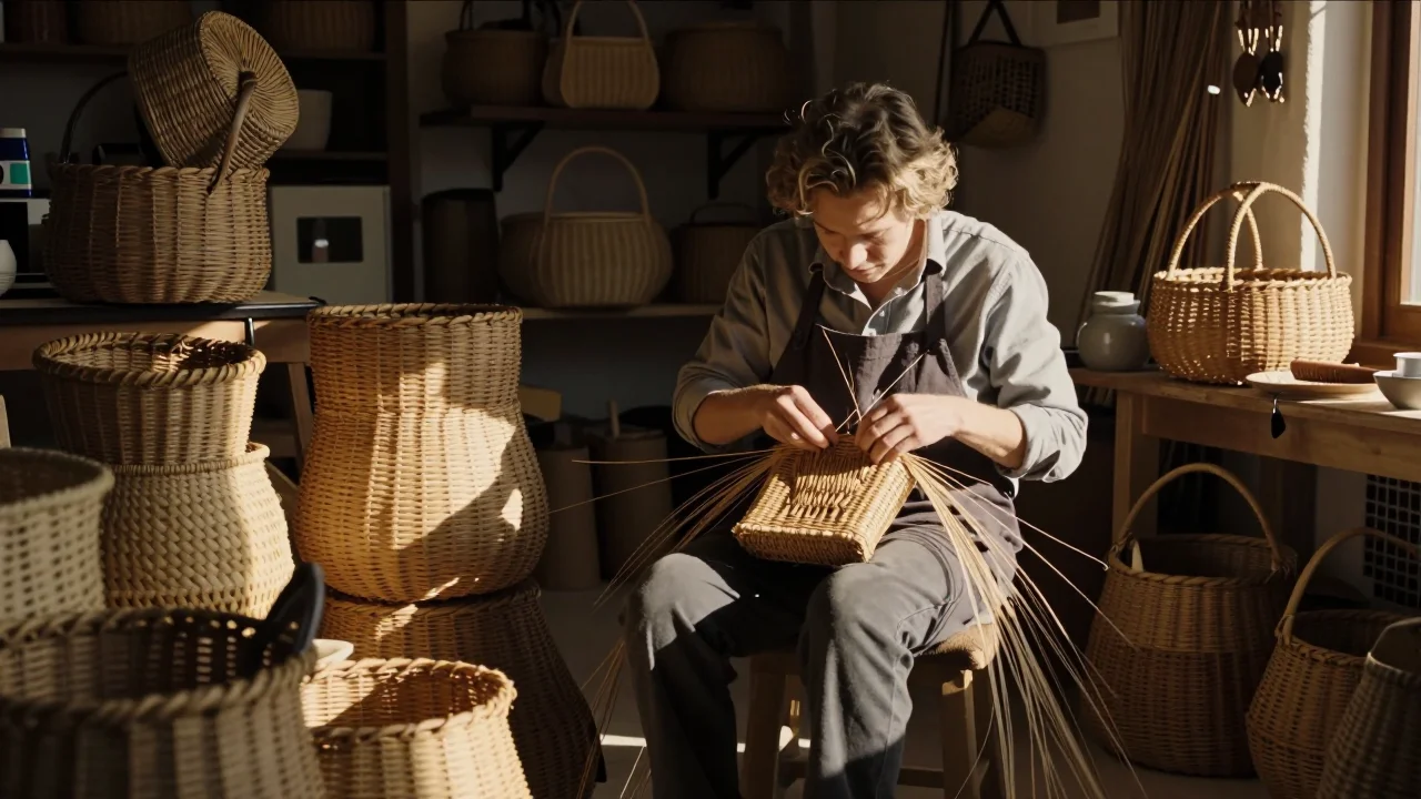 Rails d'un rameur mécanique propre et lubrifié avec un chiffon microfibre, sur fond neutre - illustration 2