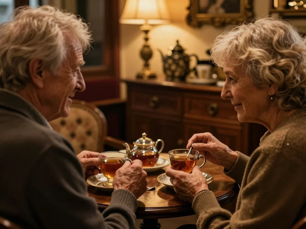 Service d'argent avec poinçons visibles posé sur papier blanc, lumière naturelle - illustration 1