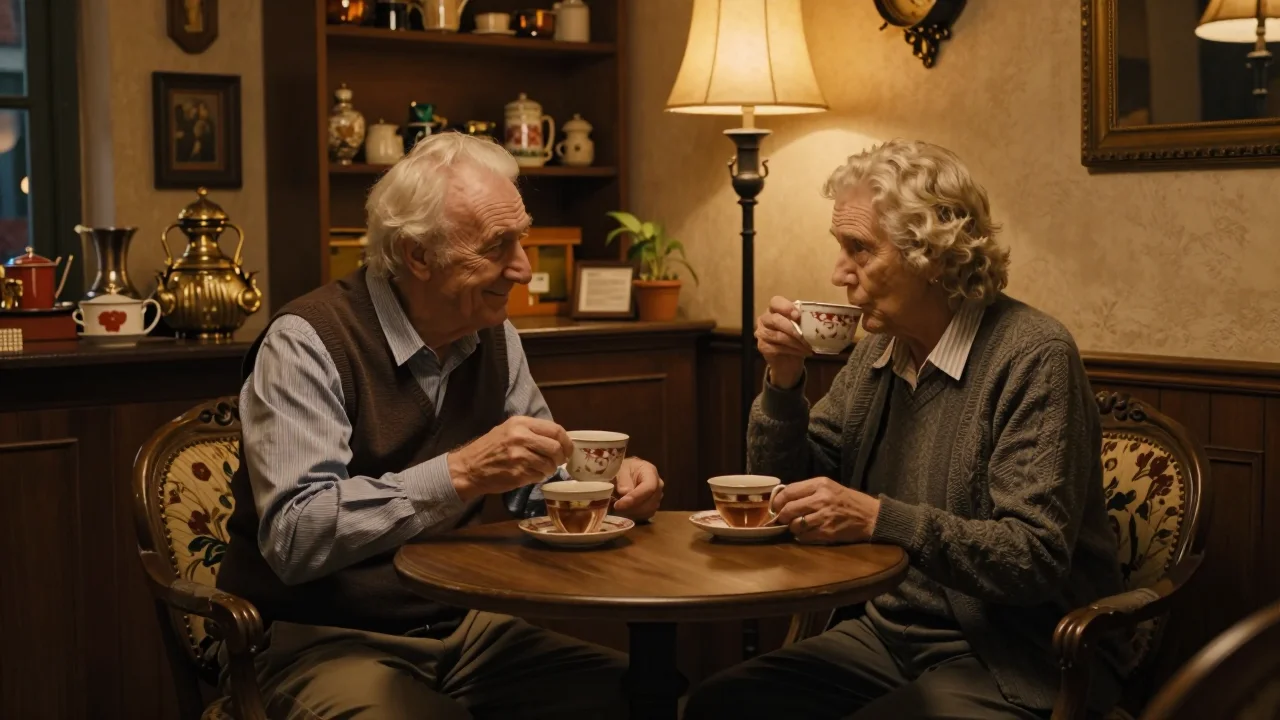 Service d'argent avec poinçons visibles posé sur papier blanc, lumière naturelle - illustration 2