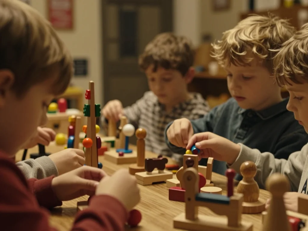 Trottinette urbaine sur support de réparation avec clés dynamométriques et graisse lithique disposées sur une table en bois clair - illustration 1