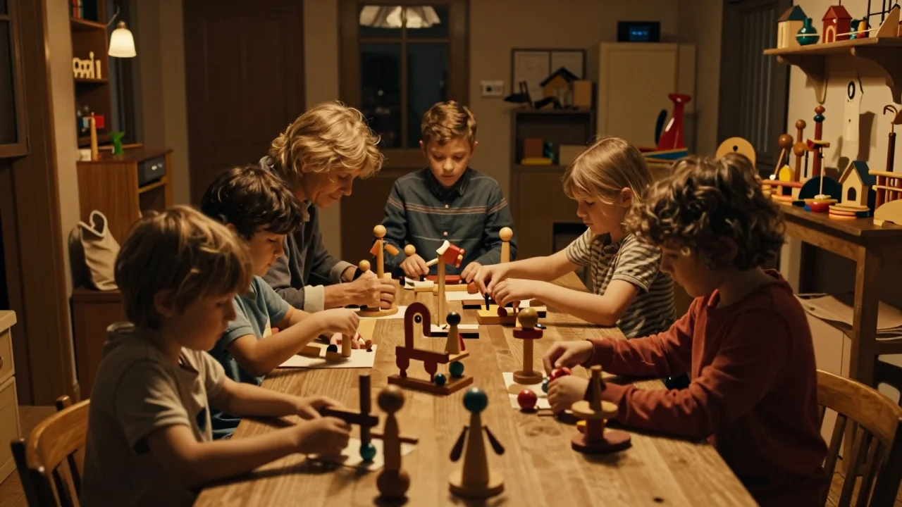 Trottinette urbaine sur support de réparation avec clés dynamométriques et graisse lithique disposées sur une table en bois clair - illustration 2