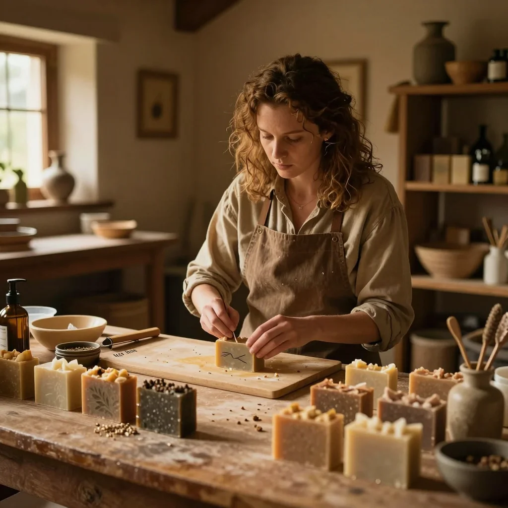 Harmonica vintage démonté sur table de travail avec outils de précision et plaques en cuivre nettoyées - illustration 3