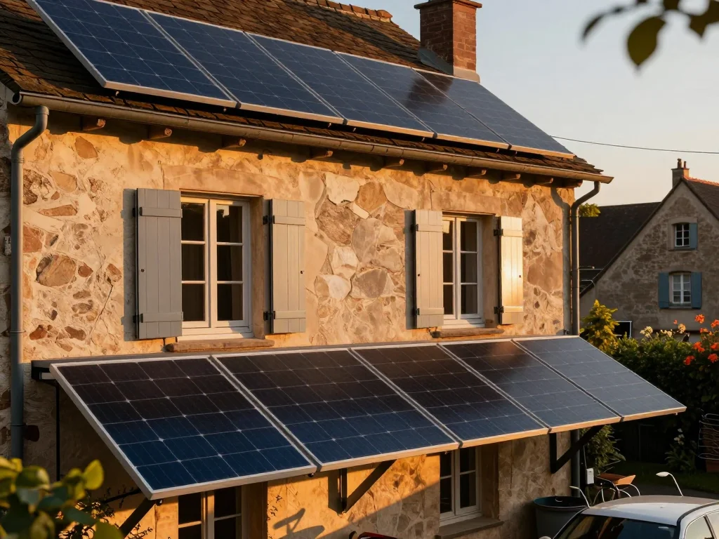 Amplificateur guitare à lampes sur table en bois, photographié sous lumière naturelle avec fiches techniques visibles - illustration 1