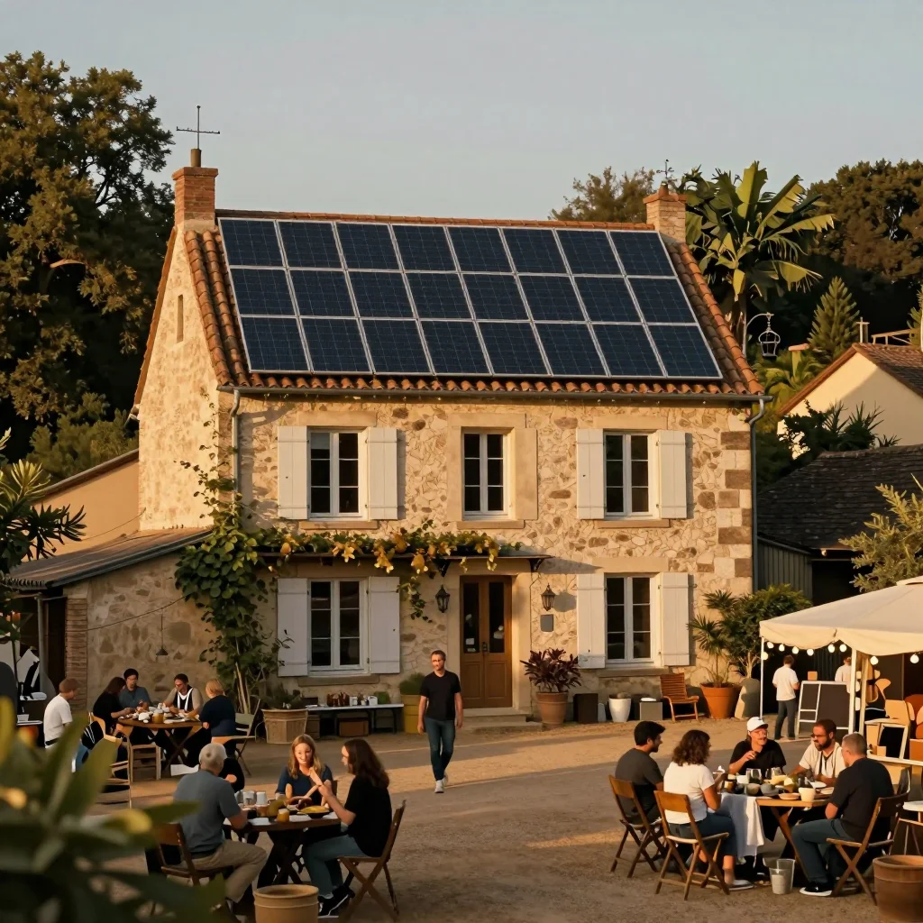 Amplificateur guitare à lampes sur table en bois, photographié sous lumière naturelle avec fiches techniques visibles - illustration 3