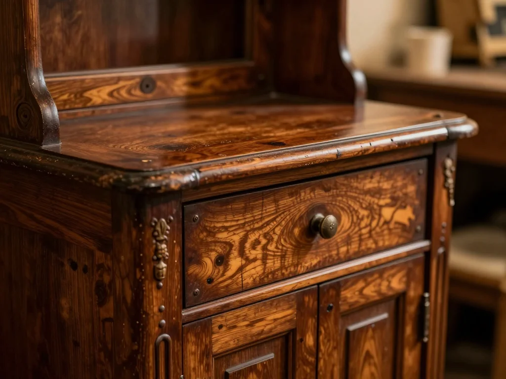 Jumelles optiques posées sur une table en bois avec lumière naturelle, lentilles frontales propres et joints visibles - illustration 1