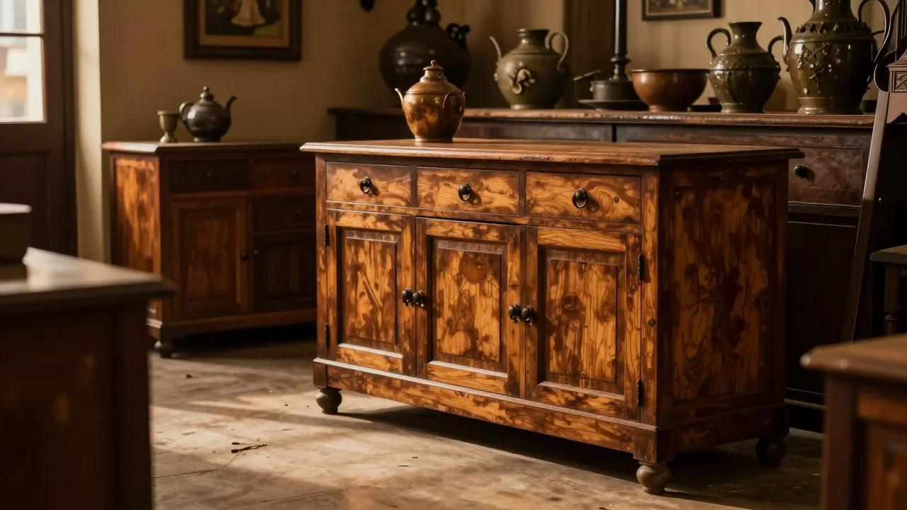 Jumelles optiques posées sur une table en bois avec lumière naturelle, lentilles frontales propres et joints visibles - illustration 2