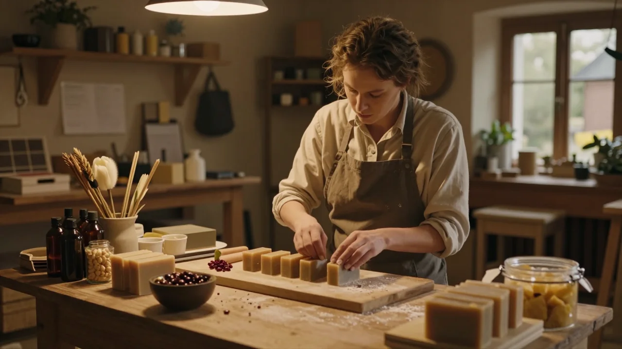 Machine à écrire mécanique Olivetti restaurée sur établi avec outils de précision et papier calque - illustration 2