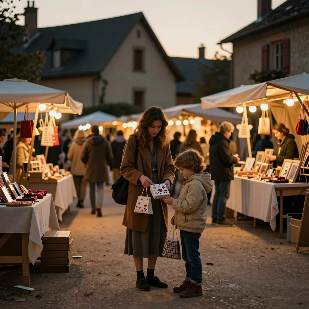 Trépied photo aluminium plié et déplié sur table de travail, montrant les molettes et le plateau rotatif - illustration 3