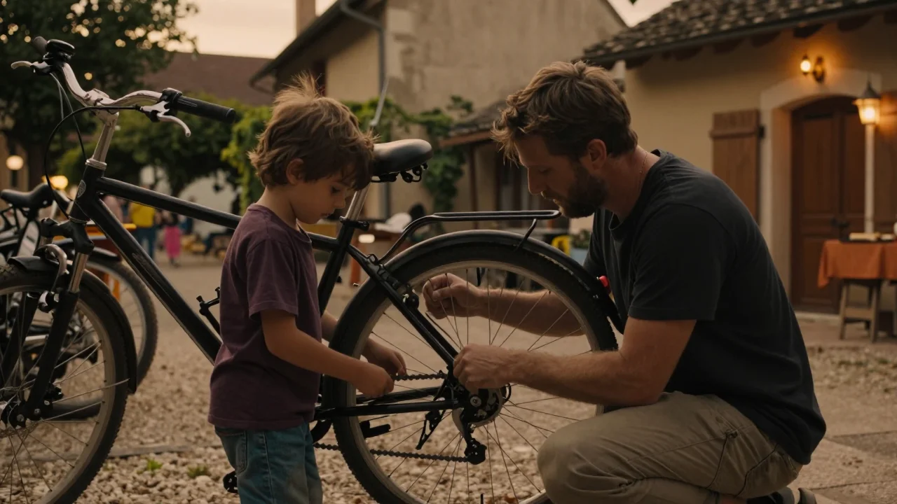 Suspension en rotin posée sur une table en bois clair, photographiée à la lumière naturelle pour montrer les détails du tressage - illustration 2