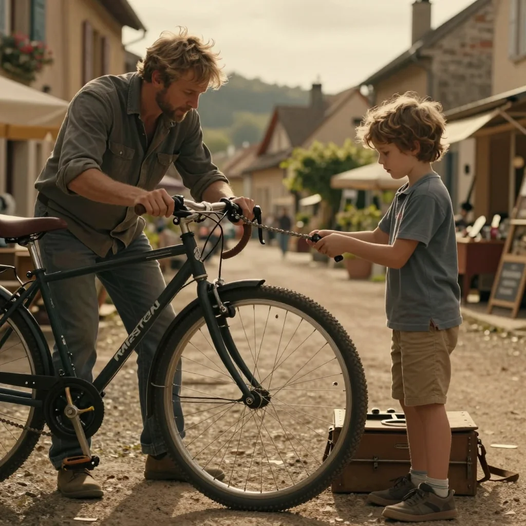 Suspension en rotin posée sur une table en bois clair, photographiée à la lumière naturelle pour montrer les détails du tressage - illustration 3