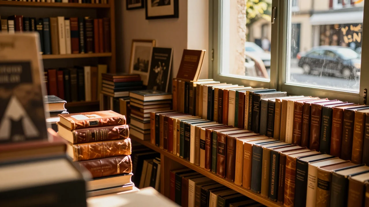 Inspection d un mât de planche à voile ancien posé sur un support dans un port de plaisance - illustration 2