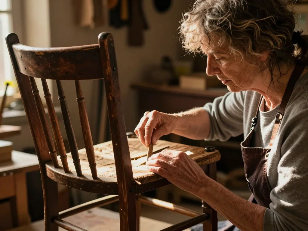 Thermos isotherme vintage en acier inox posé sur une table en bois avec un thermomètre de cuisine et une feuille blanche pour l'éclairage naturel - illustration 1