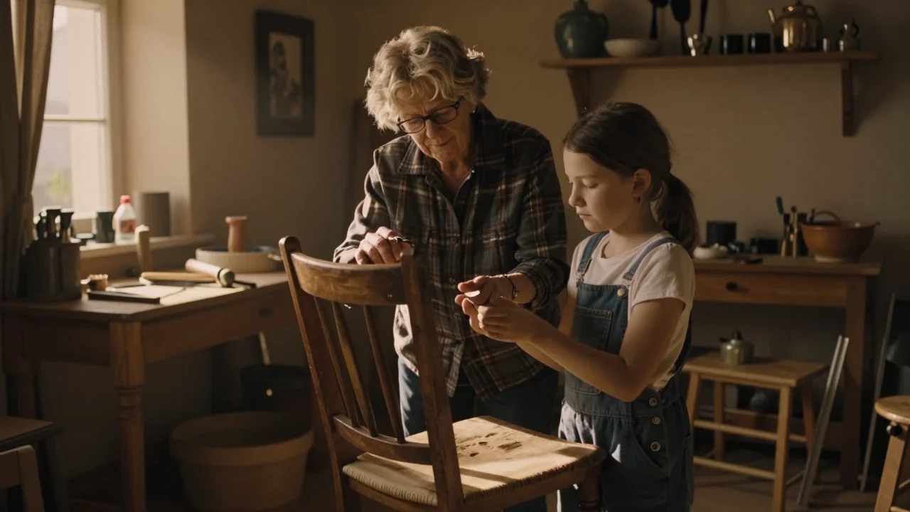 Thermos isotherme vintage en acier inox posé sur une table en bois avec un thermomètre de cuisine et une feuille blanche pour l'éclairage naturel - illustration 2