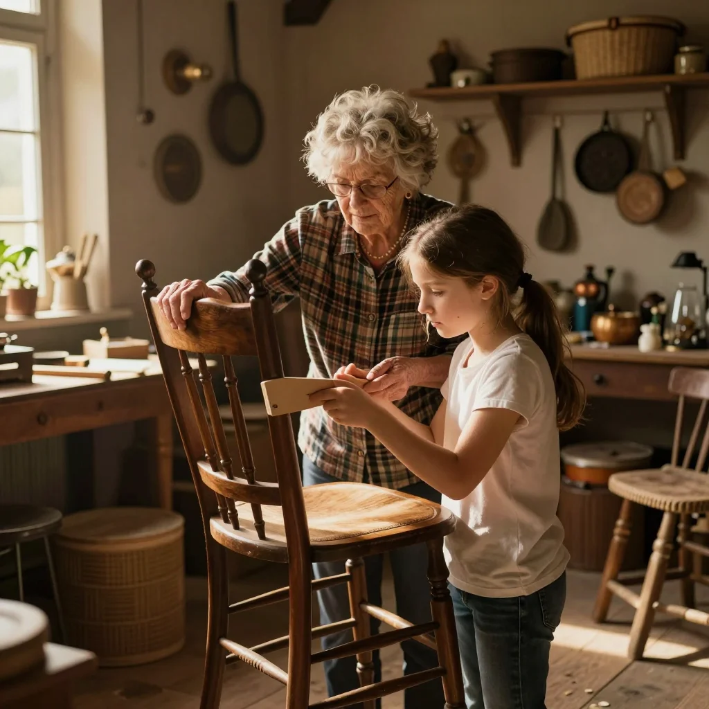 Thermos isotherme vintage en acier inox posé sur une table en bois avec un thermomètre de cuisine et une feuille blanche pour l'éclairage naturel - illustration 3