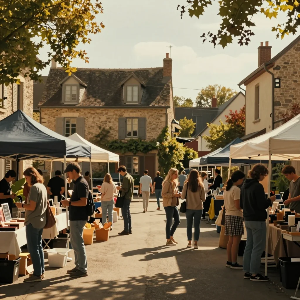 Service de thé japonais en porcelaine posé sur une table en bois avec loupe et lampe LED pour inspection des microfissures sous émail - illustration 3