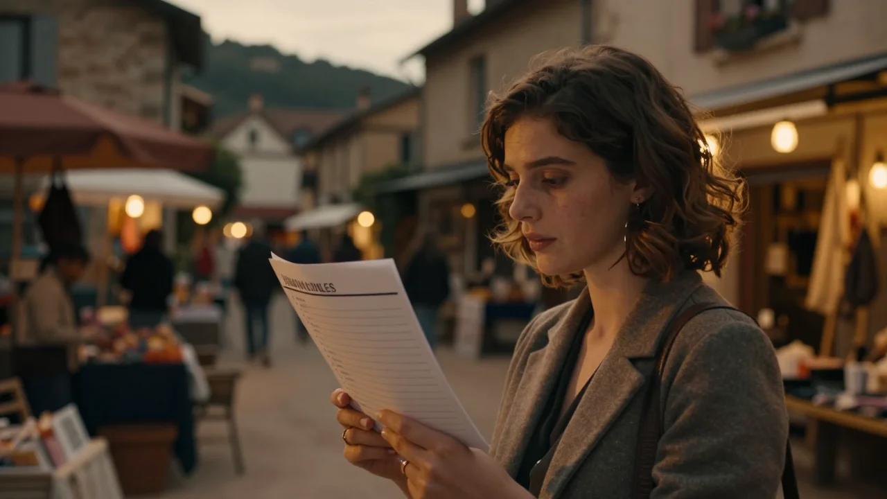 Jeune femme testant les boutons et l'écran d'une Game Boy Color sur un bureau en bois clair - illustration 2