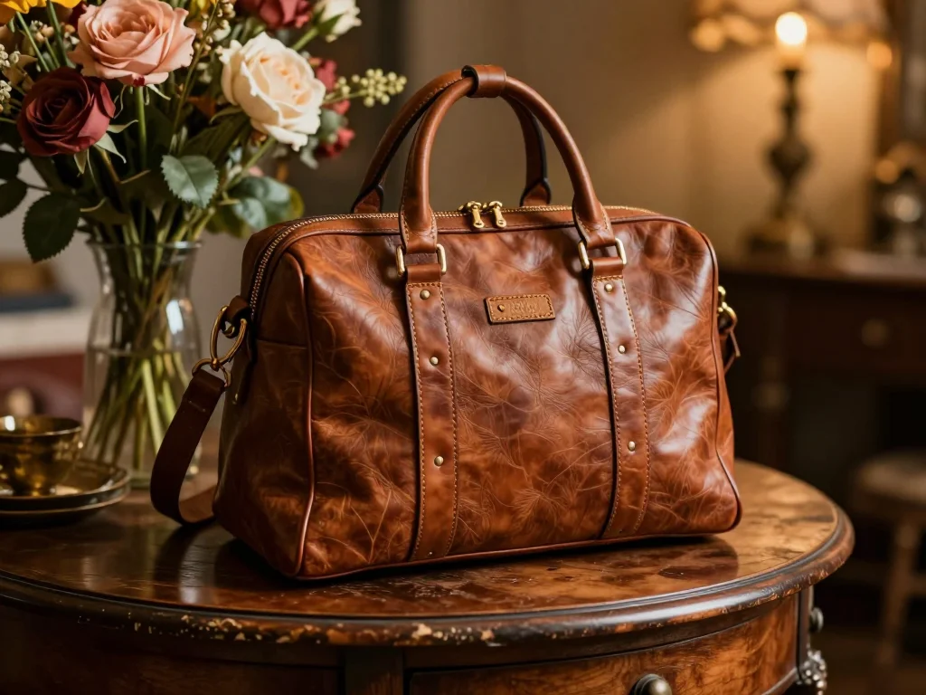 Matelas autogonflant camping étendu sur un sol avec valve visible et sangles roulées - illustration 1