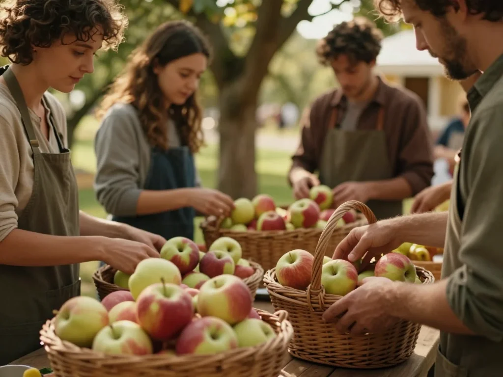 Meuble TV en chêne massif posé sur balance avec mètre ruban et niveau à bulle, rails coulissants visibles - illustration 1
