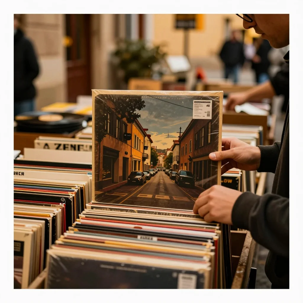 Mains inspectant les coutures et le tissage d'un drap-housse en lin ancien sur une table en bois - illustration 3