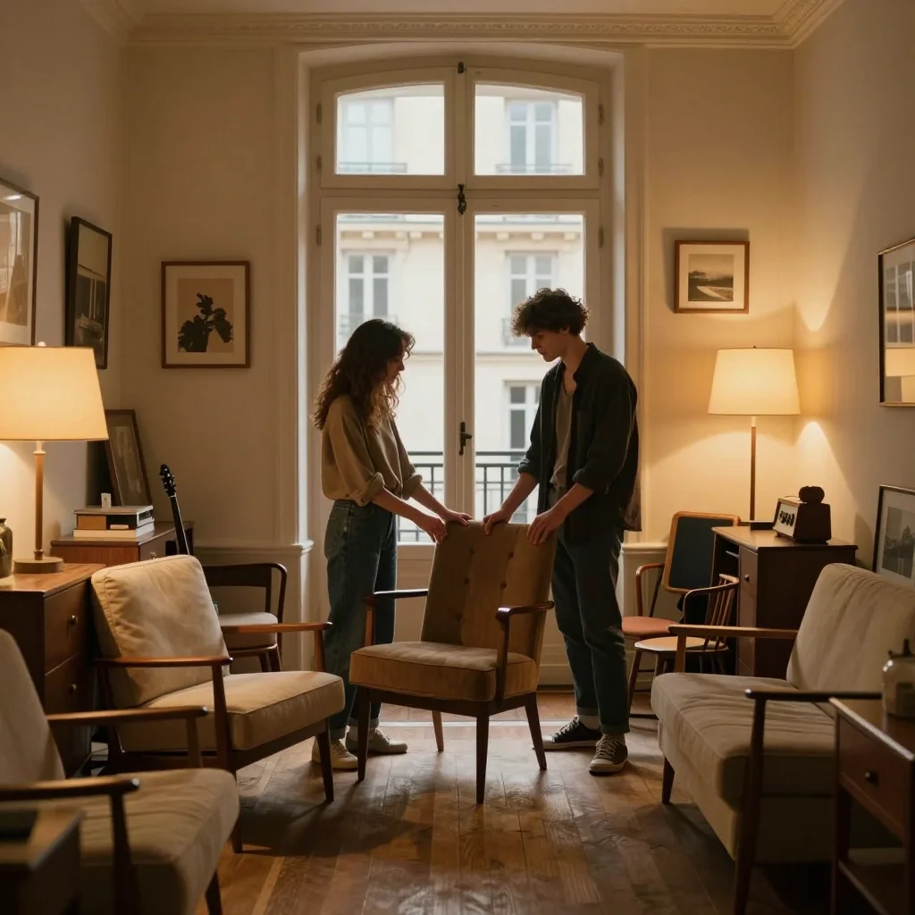 Valise cabine d'occasion posée sur un sol clair avec télescope sorti et roulettes visibles - illustration 3